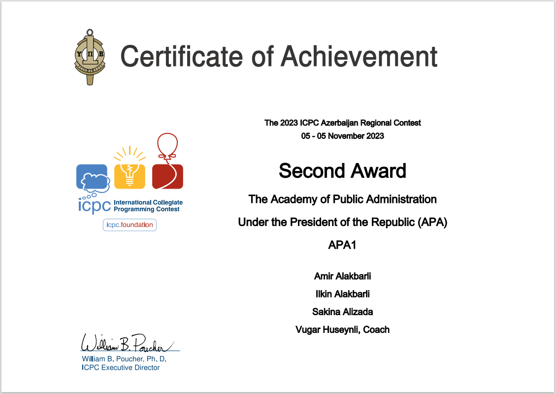 DIA komandası “48-ci İCPC – Universitet Tələbələrinin Beynəlxalq Proqramlaşdırma” müsəbiqəsinin final mərhələsində iştirak etmişlər