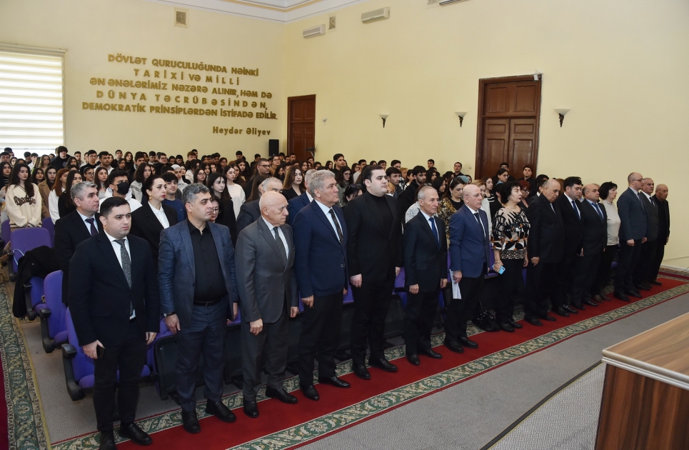 Dövlət İdarəçilik Akademiyasında Xocalı soyqırımının 32-ci ildönümü ilə əlaqədar tədbir keçirilib