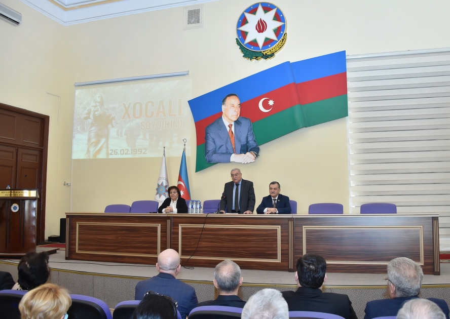 Dövlət İdarəçilik Akademiyasında Xocalı soyqırımının 32-ci ildönümü ilə əlaqədar tədbir keçirilib