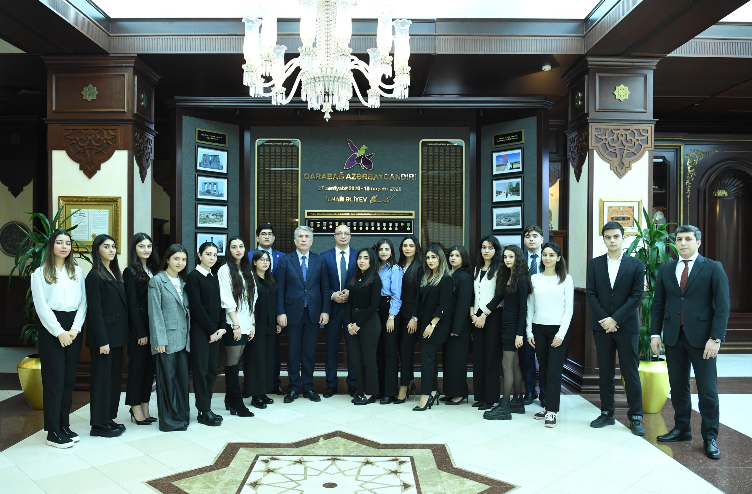 Ulu Öndər Heydər Əliyevin yubiley tədbirləri çərçivəsində Dövlət İdarəçilik Akademiyasının tələbələri Milli Məclisdə olublar