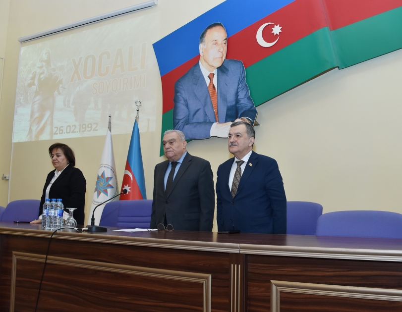Dövlət İdarəçilik Akademiyasında Xocalı soyqırımının 32-ci ildönümü ilə əlaqədar tədbir keçirilib