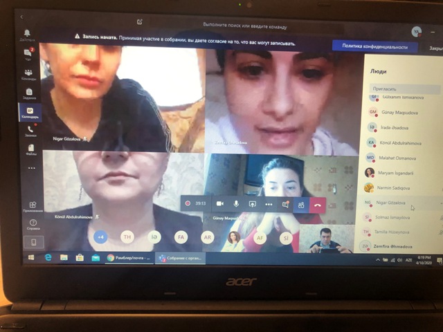 Onlayn dərslərin nəticələri və yeni həllər müzakirə edilib