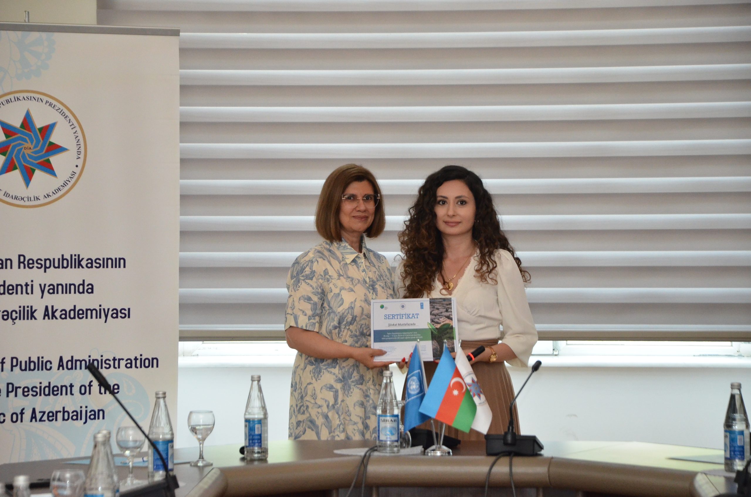 “İqlim dəyişikliyinə uyğunlaşma” üzrə təlimlərin yekun təqdimatı keçirilib 