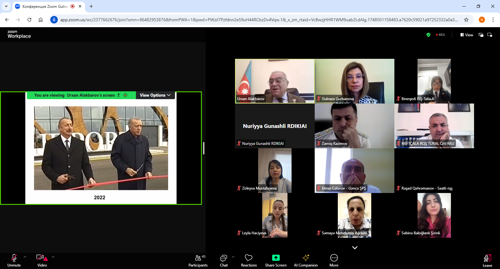 Azərbaycan Respublikasının Prezidenti yanında Dövlət İdarəçilik Akademiyasında Azərbaycan Respublikasının Ədliyyə Nazirliyinin əməkdaşları üçün təlim baş tutdu