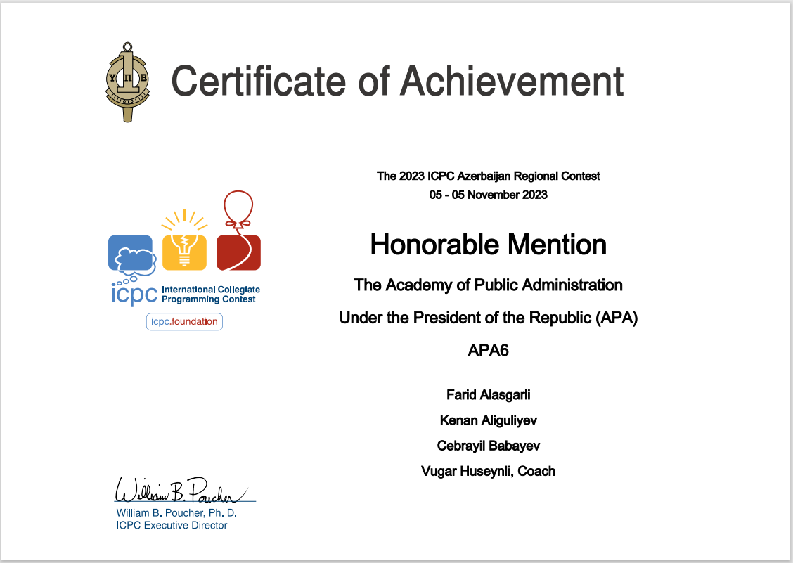 DIA komandası “48-ci İCPC – Universitet Tələbələrinin Beynəlxalq Proqramlaşdırma” müsəbiqəsinin final mərhələsində iştirak etmişlər