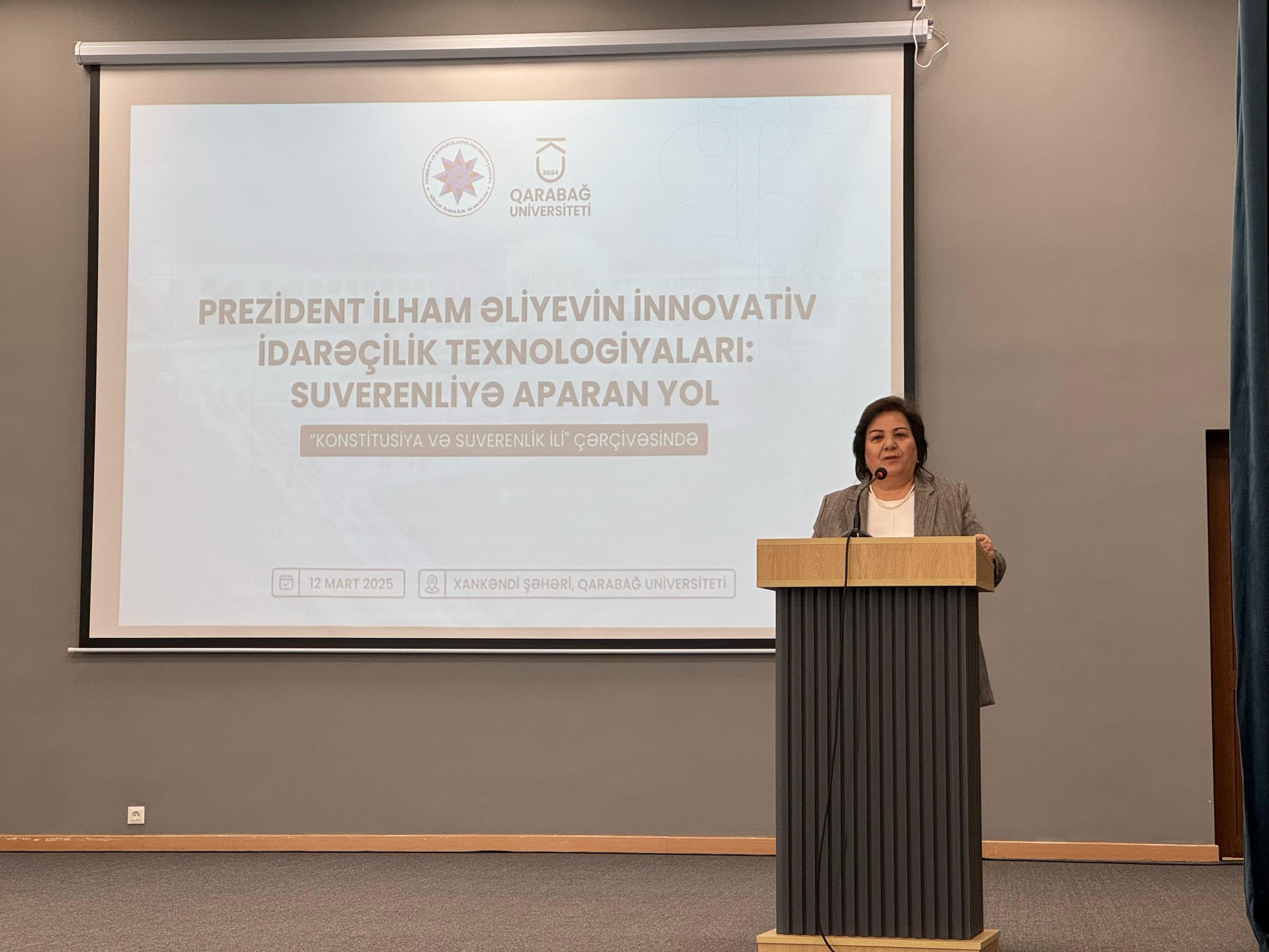 Xankəndi şəhərində suverenlik mövzusunda ilk tədbir keçirilib