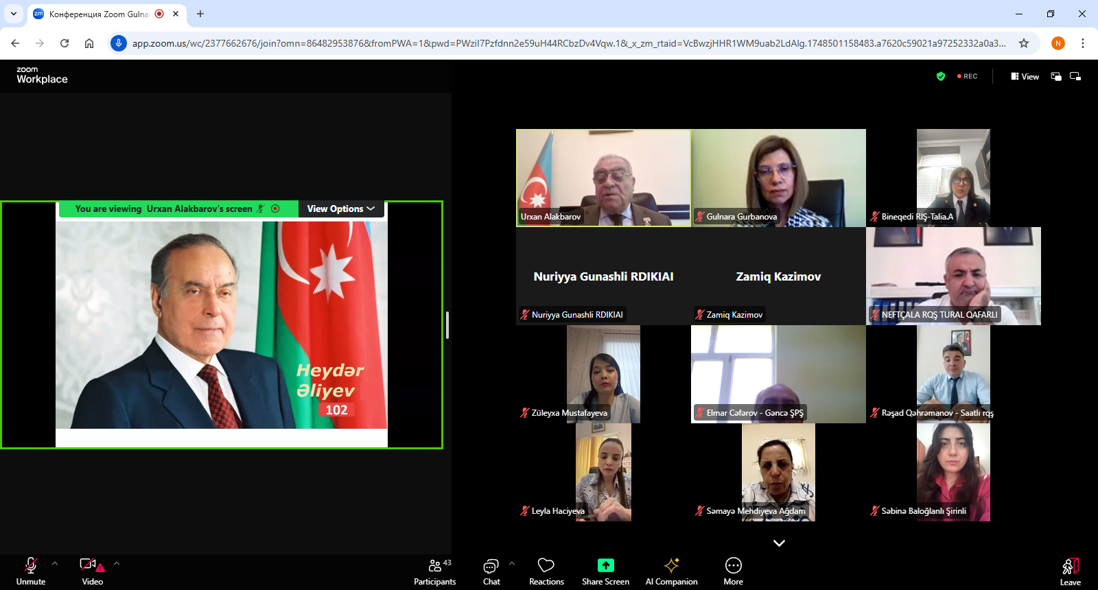 Azərbaycan Respublikasının Prezidenti yanında Dövlət İdarəçilik Akademiyasında Azərbaycan Respublikasının Ədliyyə Nazirliyinin əməkdaşları üçün təlim baş tutdu