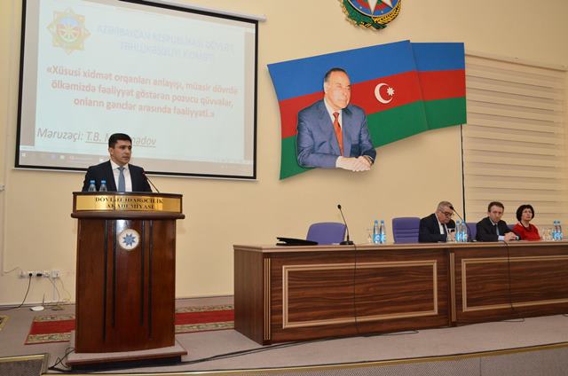 “Dövlət təhlükəsizliyin təmin olunmasında gənclərin rolu” mövzusunda konfrans keçirilmişdir