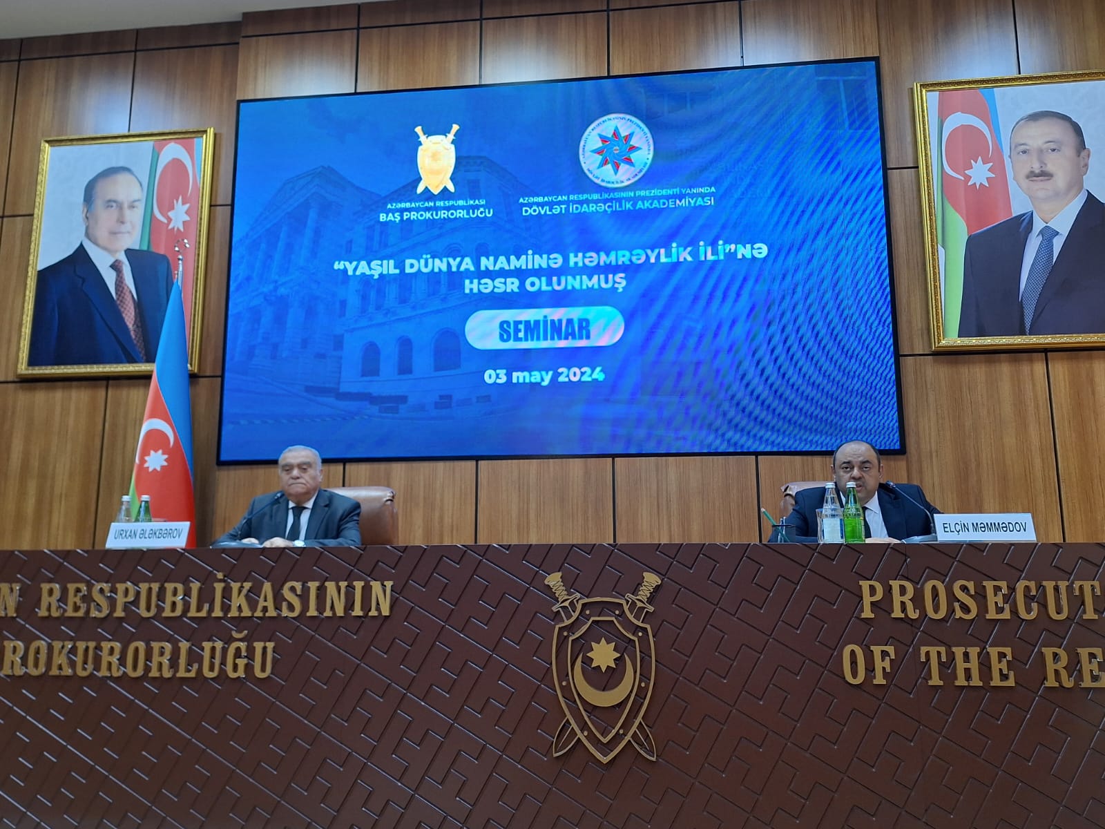 Baş Prokurorluqda "Yaşıl Dünya naminə həmrəylik ili"nə həsr olunmuş tədbir keçirilib