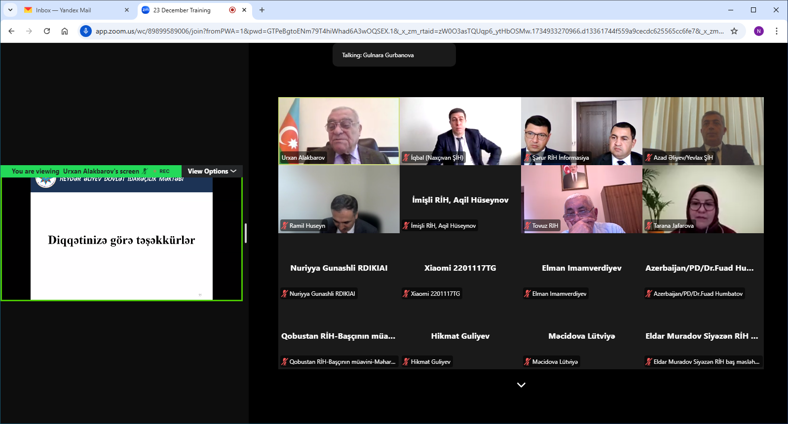 DİA-da “İqlim dəyişikliyinə uyğunlaşma üzrə” təlimlərə başlanılıb
