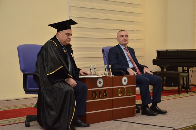 Albaniya Prezidentinə Dövlət İdarəçilik Akademiyasının fəxri doktoru adı verilib