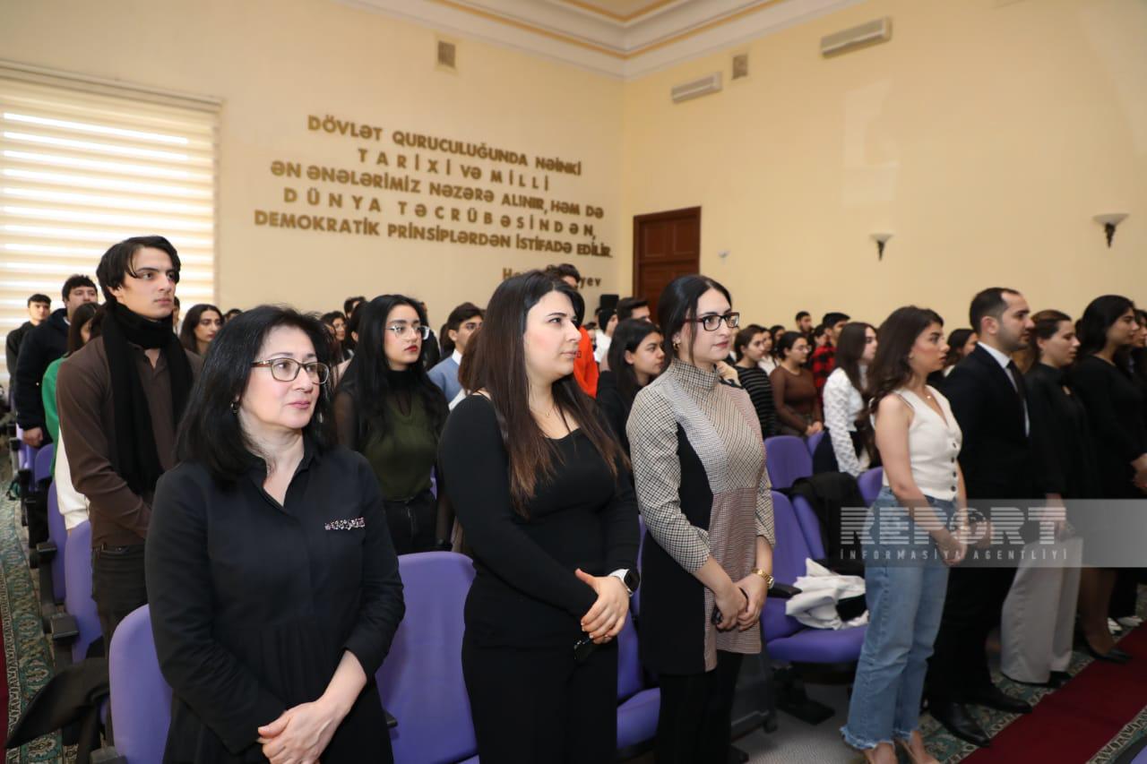 "Heydər Əliyev Azərbaycanda gənclər siyasətinin banisidir" mövzusunda elmi-praktik konfrans keçirilib