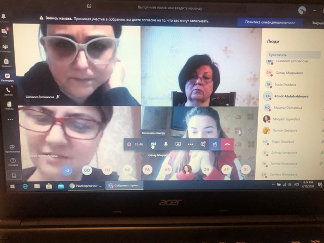 Onlayn dərslərin nəticələri və yeni həllər müzakirə edilib