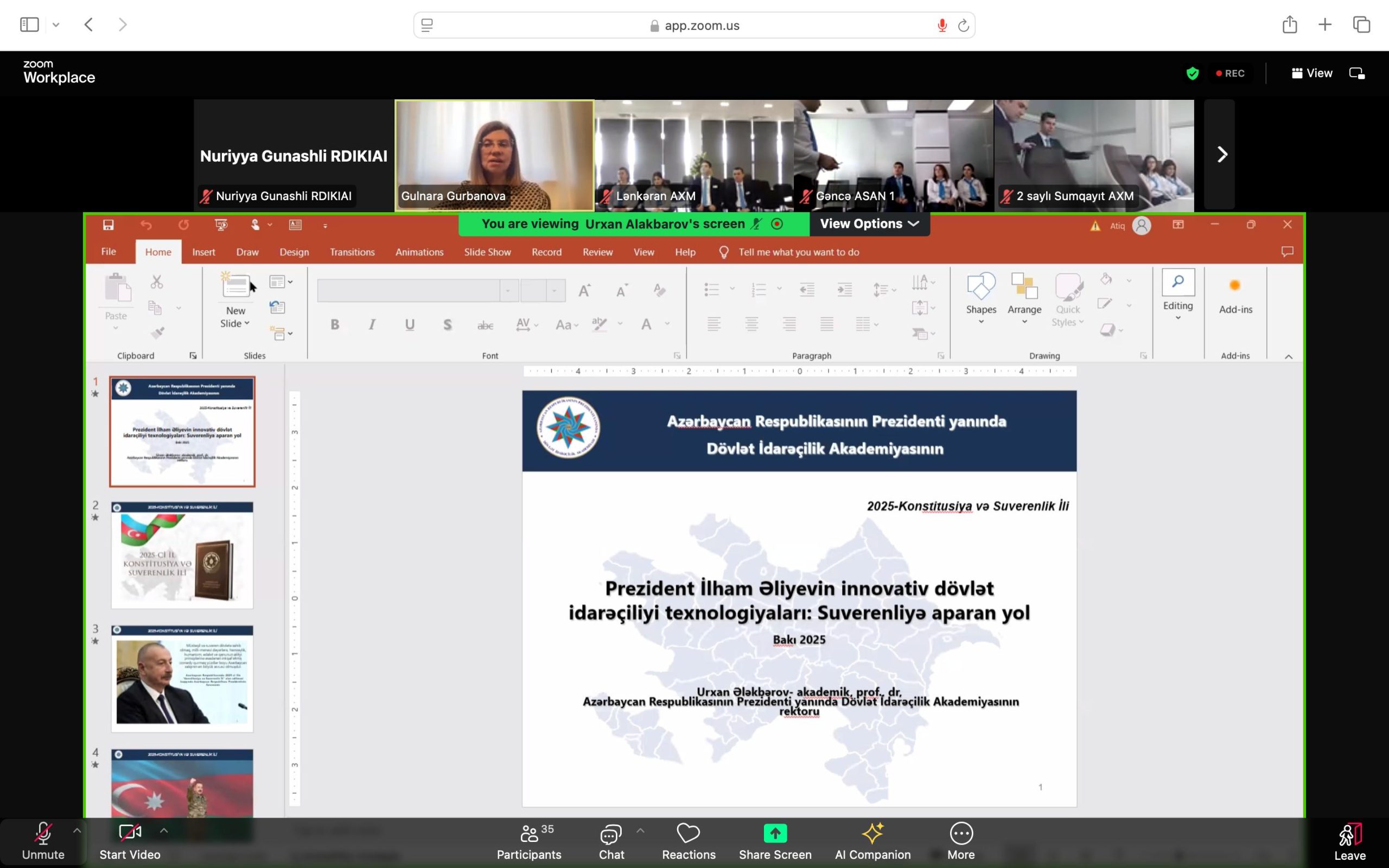 Azərbaycan Respublikasının Prezidenti yanında Dövlət İdarəçilik Akademiyasında “ASAN xidmət” mərkəzlərinin əməkdaşları üçün təlim keçirildi