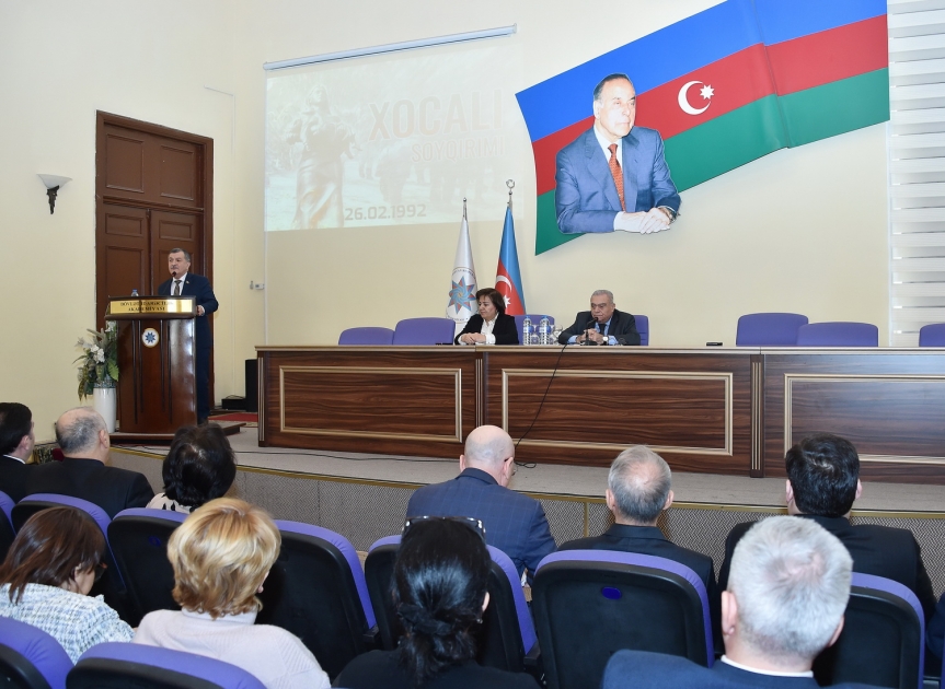 Dövlət İdarəçilik Akademiyasında Xocalı soyqırımının 32-ci ildönümü ilə əlaqədar tədbir keçirilib