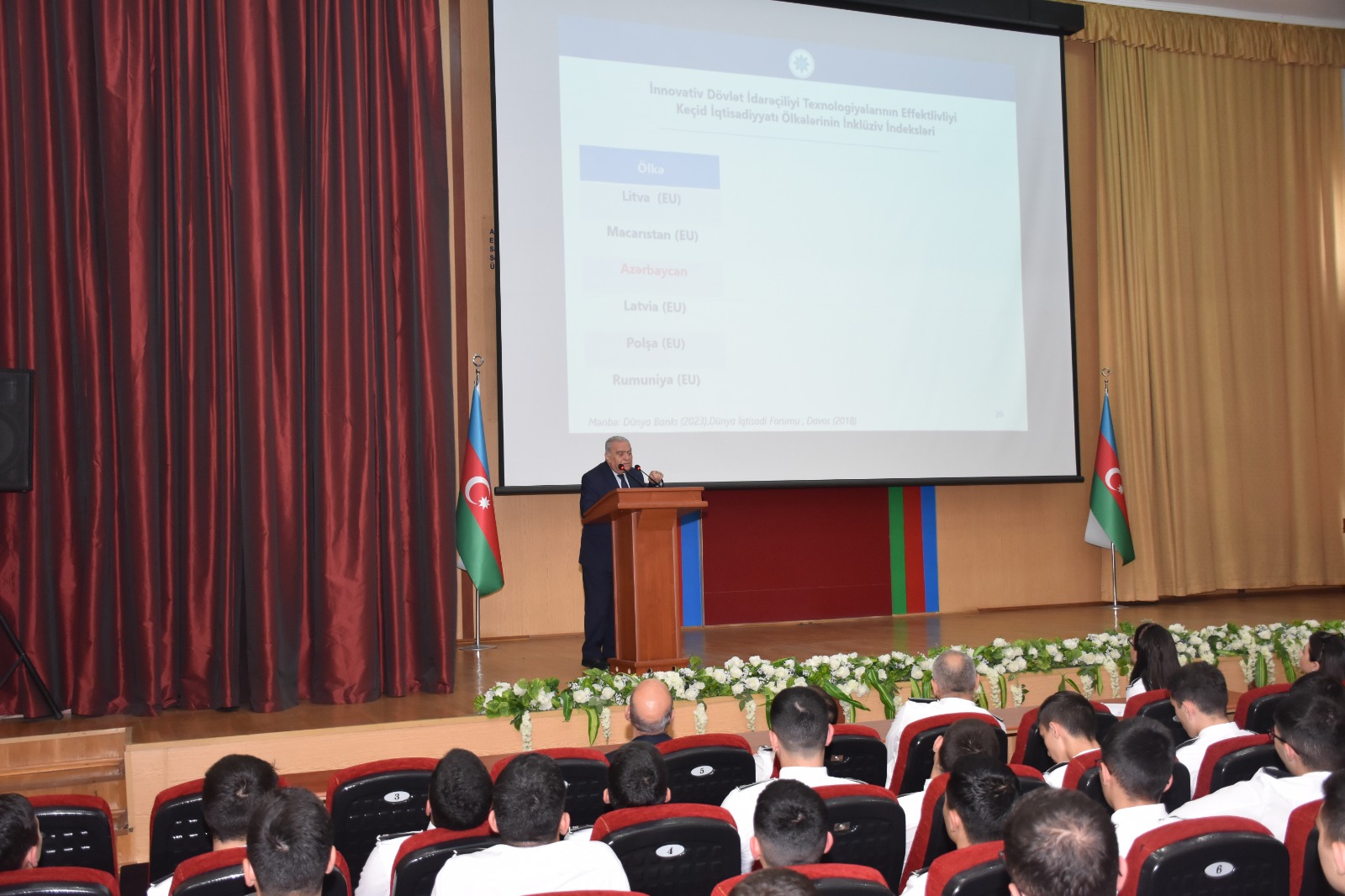 <strong>DTX-nın Akademiyasında </strong><strong>akademik Urxan Ələkbərovun “Prezident İlham Əliyevin innovativ dövlət idarəçilik texnologiyaları: COP29-a aparan yol”</strong><strong>adlı məruzəsi dinlənilib</strong>