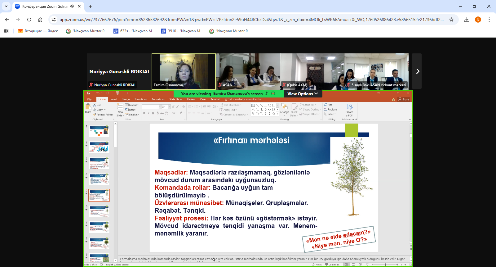 Azərbaycan Respublikasının Prezidenti yanında Dövlət İdarəçilik Akademiyasında “ASAN xidmət” mərkəzlərinin əməkdaşları üçün “Dövlət qulluğunda komanda quruculuğu. Komandada işin təşkili” mövzusunda təlim keçirilib