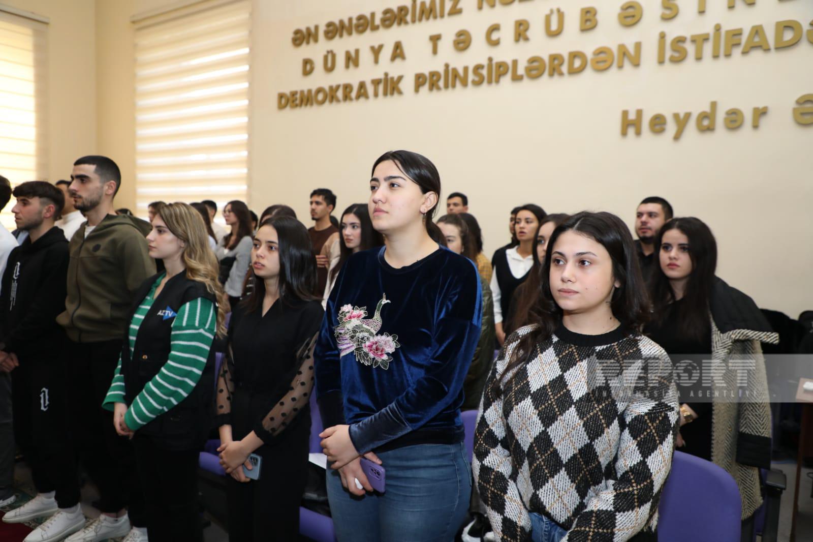 "Heydər Əliyev Azərbaycanda gənclər siyasətinin banisidir" mövzusunda elmi-praktik konfrans keçirilib