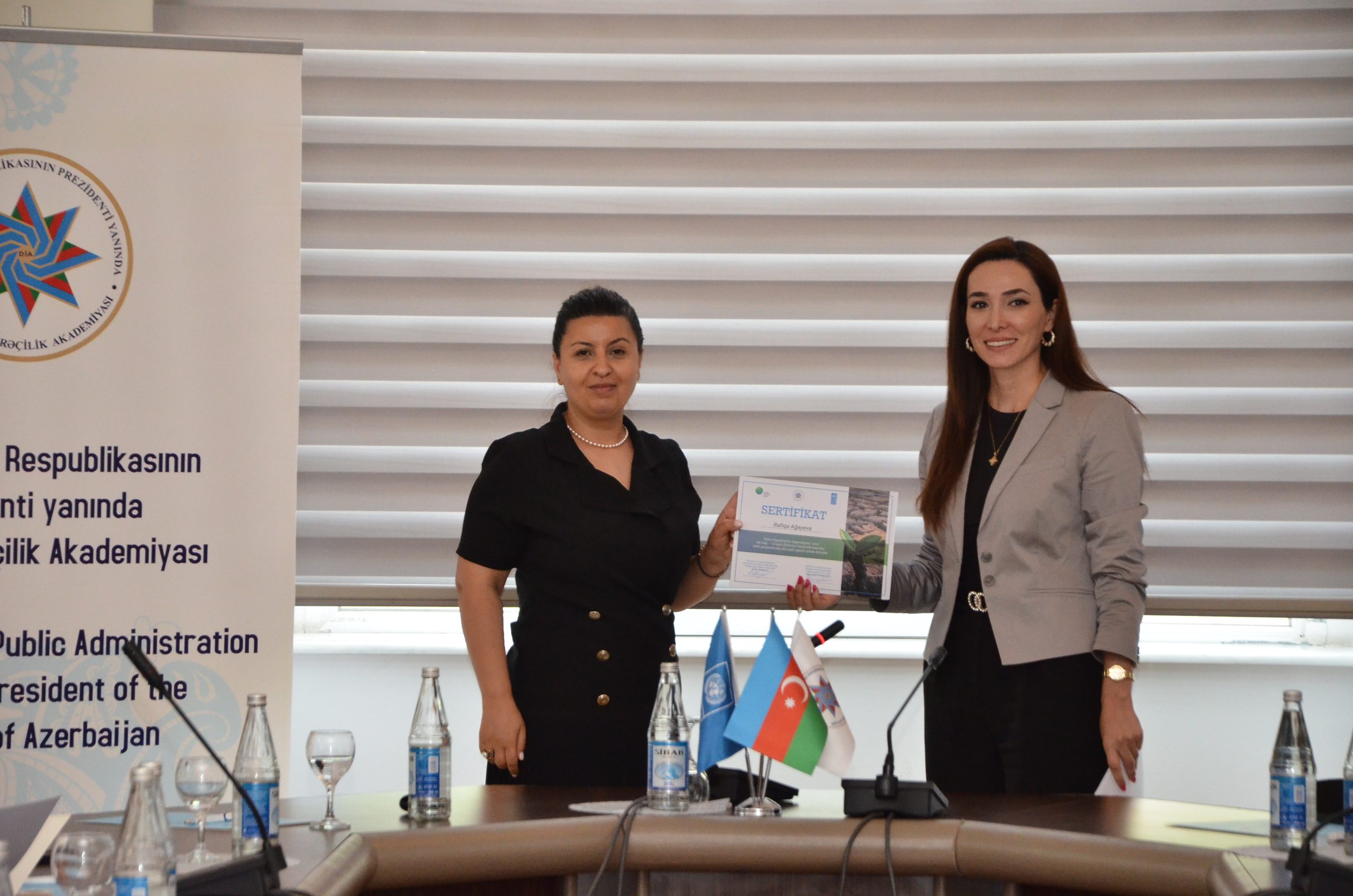 “İqlim dəyişikliyinə uyğunlaşma” üzrə təlimlərin yekun təqdimatı keçirilib 