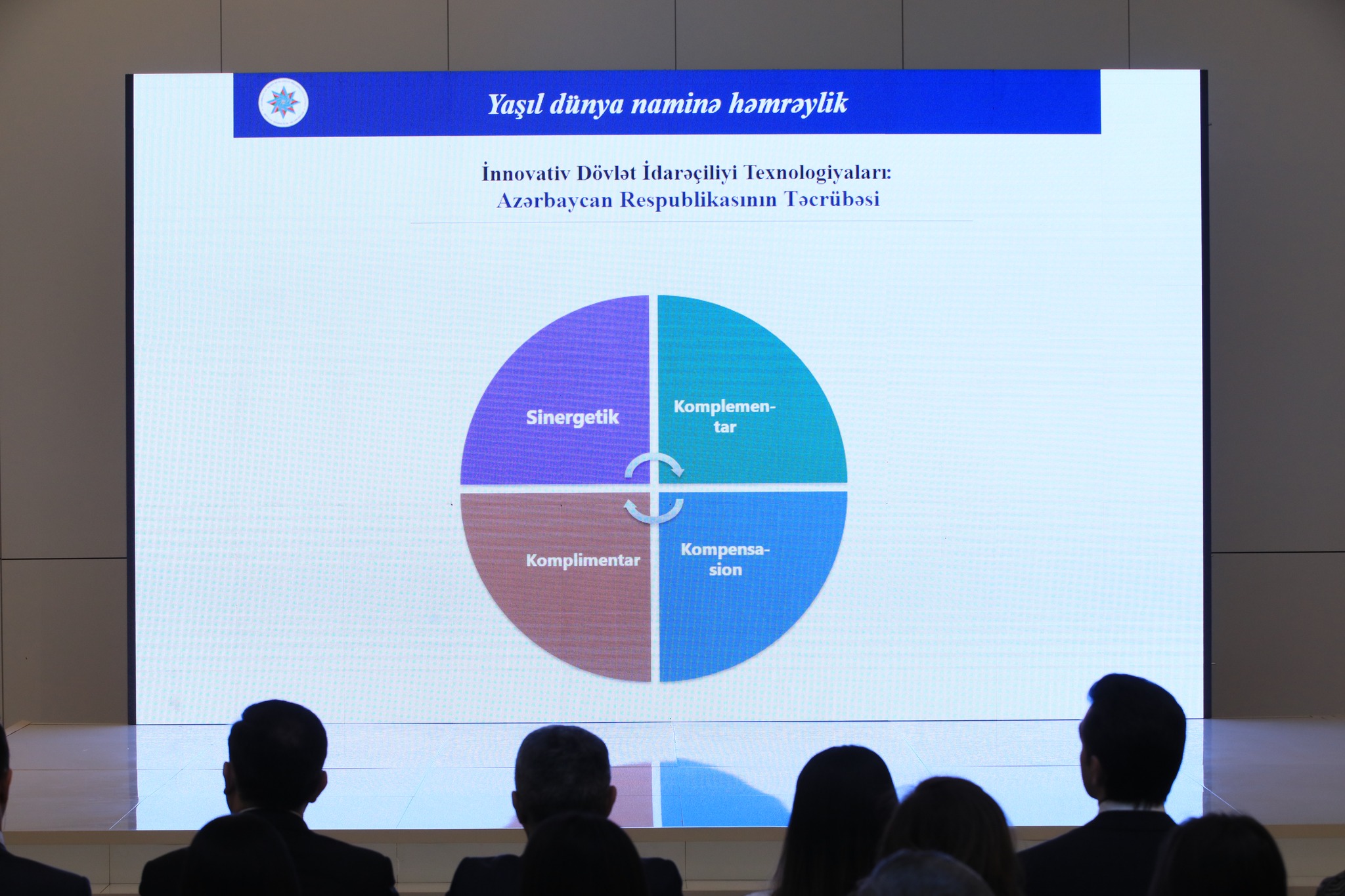 “Prezident İlham Əliyevin innovativ dövlət idarəçiliyi texnologiyaları: COP29-a aparan yol” mövzusunda təqdimat keçirilib
