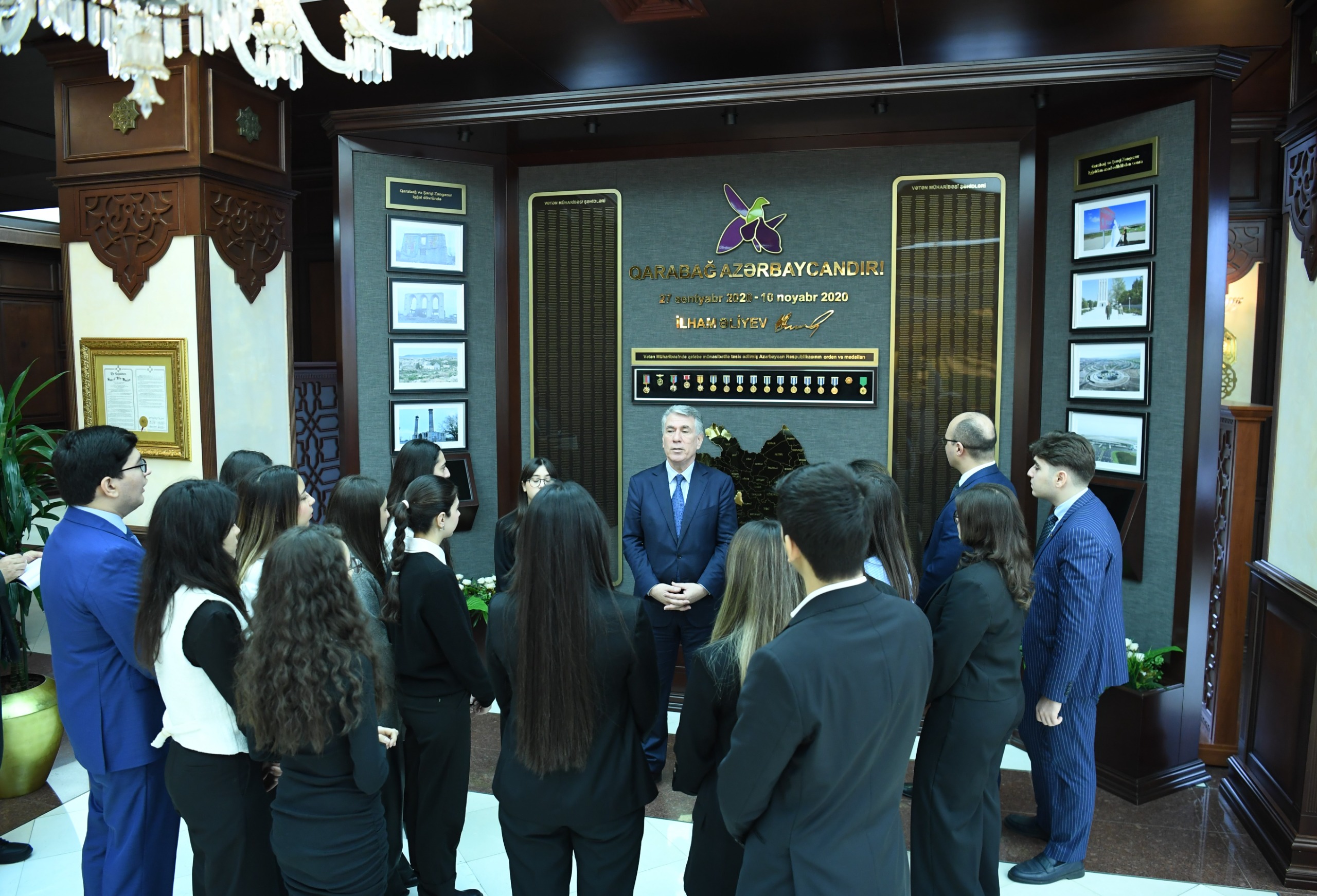 Ulu Öndər Heydər Əliyevin yubiley tədbirləri çərçivəsində Dövlət İdarəçilik Akademiyasının tələbələri Milli Məclisdə olublar