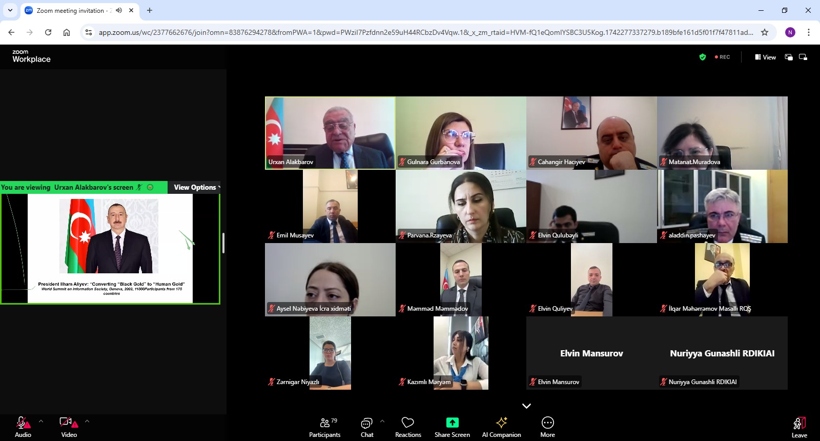 Azərbaycan Respublikasının Prezidenti yanında Dövlət İdarəçilik Akademiyasında Azərbaycan Respublikasının Ədliyyə Nazirliyinin əməkdaşları üçün təlim baş tutdu