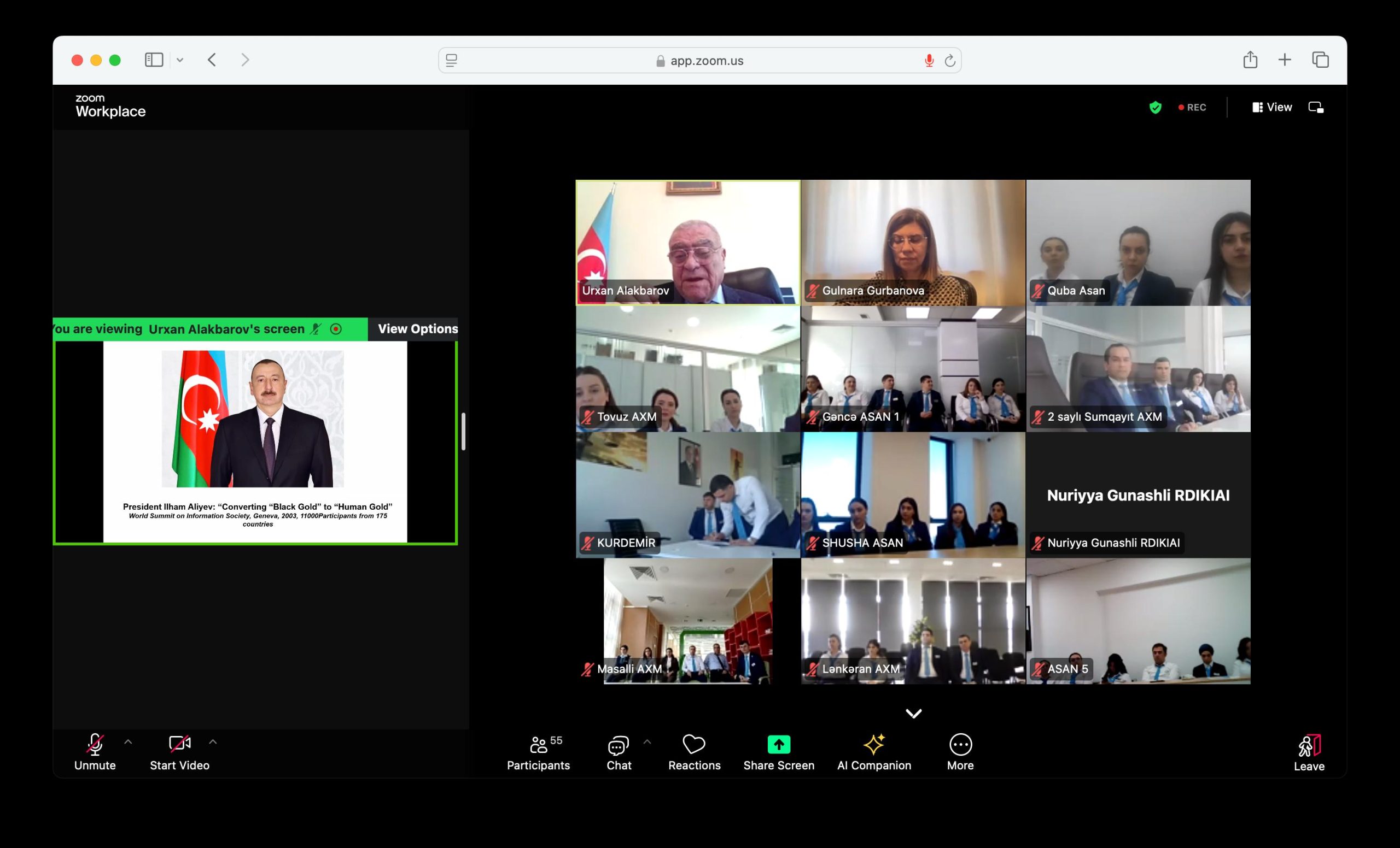 Azərbaycan Respublikasının Prezidenti yanında Dövlət İdarəçilik Akademiyasında “ASAN xidmət” mərkəzlərinin əməkdaşları üçün təlim keçirildi