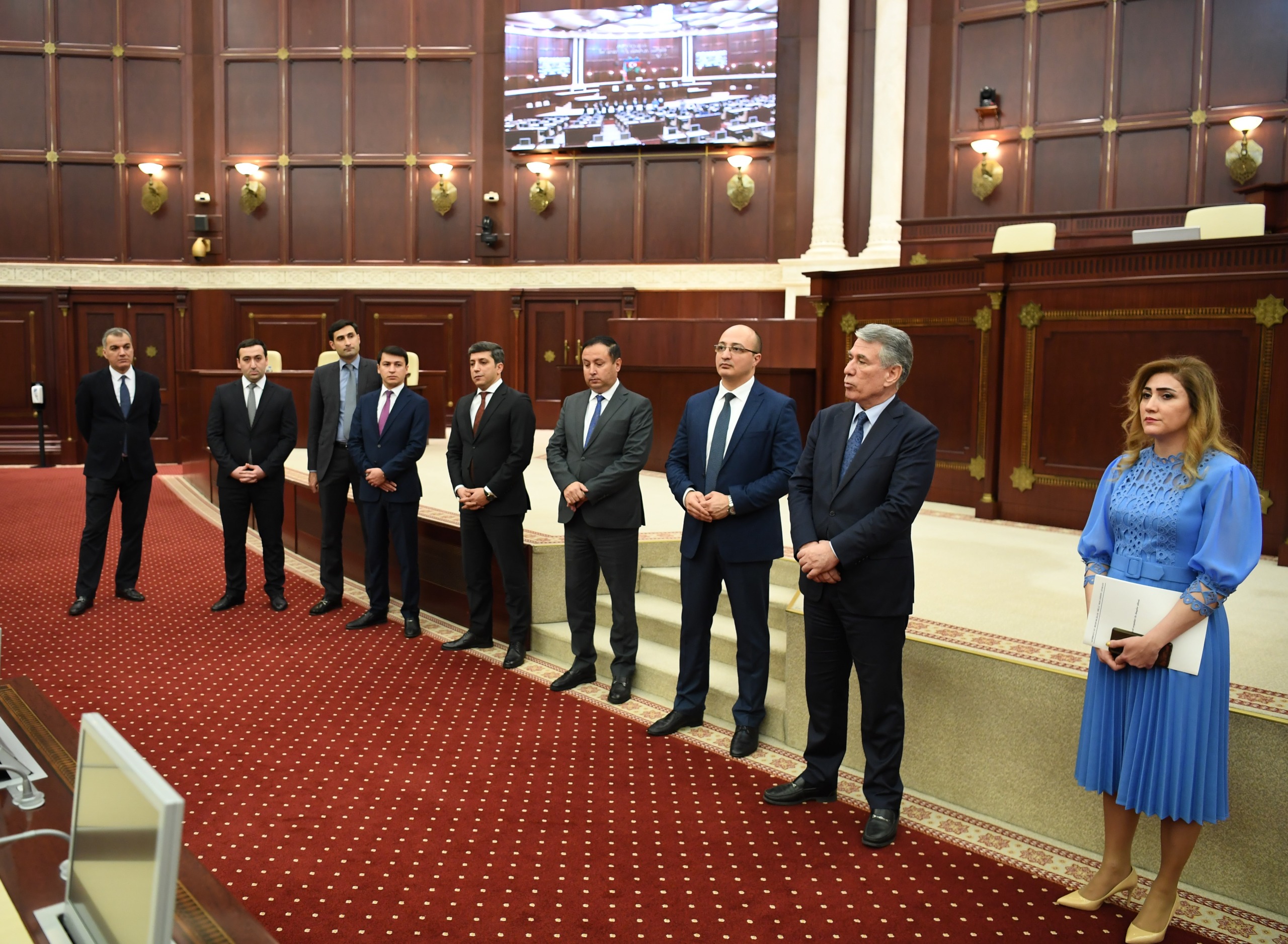 Ulu Öndər Heydər Əliyevin yubiley tədbirləri çərçivəsində Dövlət İdarəçilik Akademiyasının tələbələri Milli Məclisdə olublar