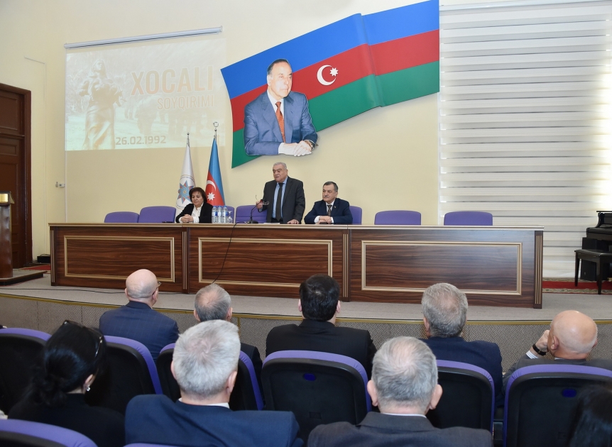 Dövlət İdarəçilik Akademiyasında Xocalı soyqırımının 32-ci ildönümü ilə əlaqədar tədbir keçirilib