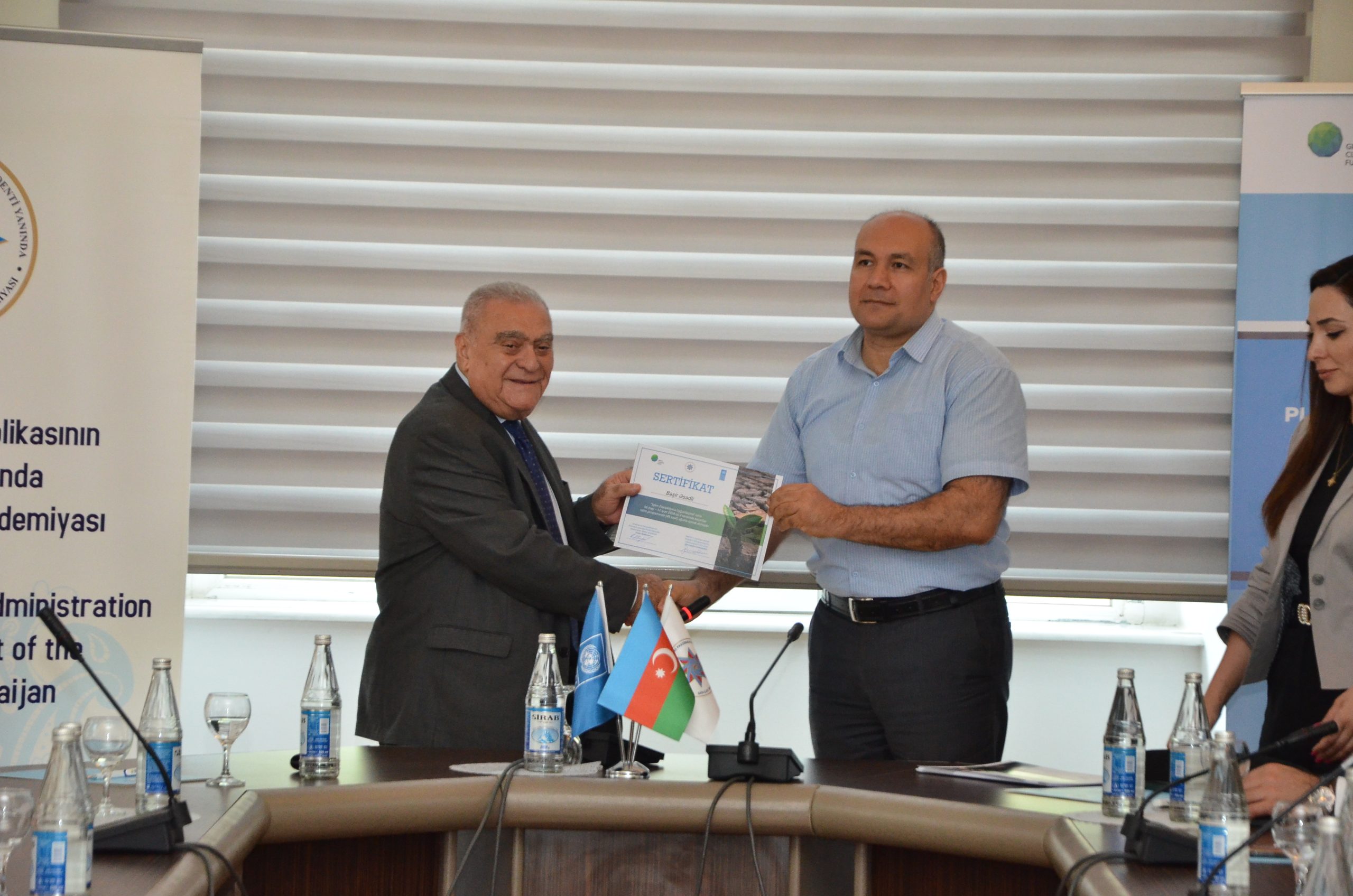 “İqlim dəyişikliyinə uyğunlaşma” üzrə təlimlərin yekun təqdimatı keçirilib 