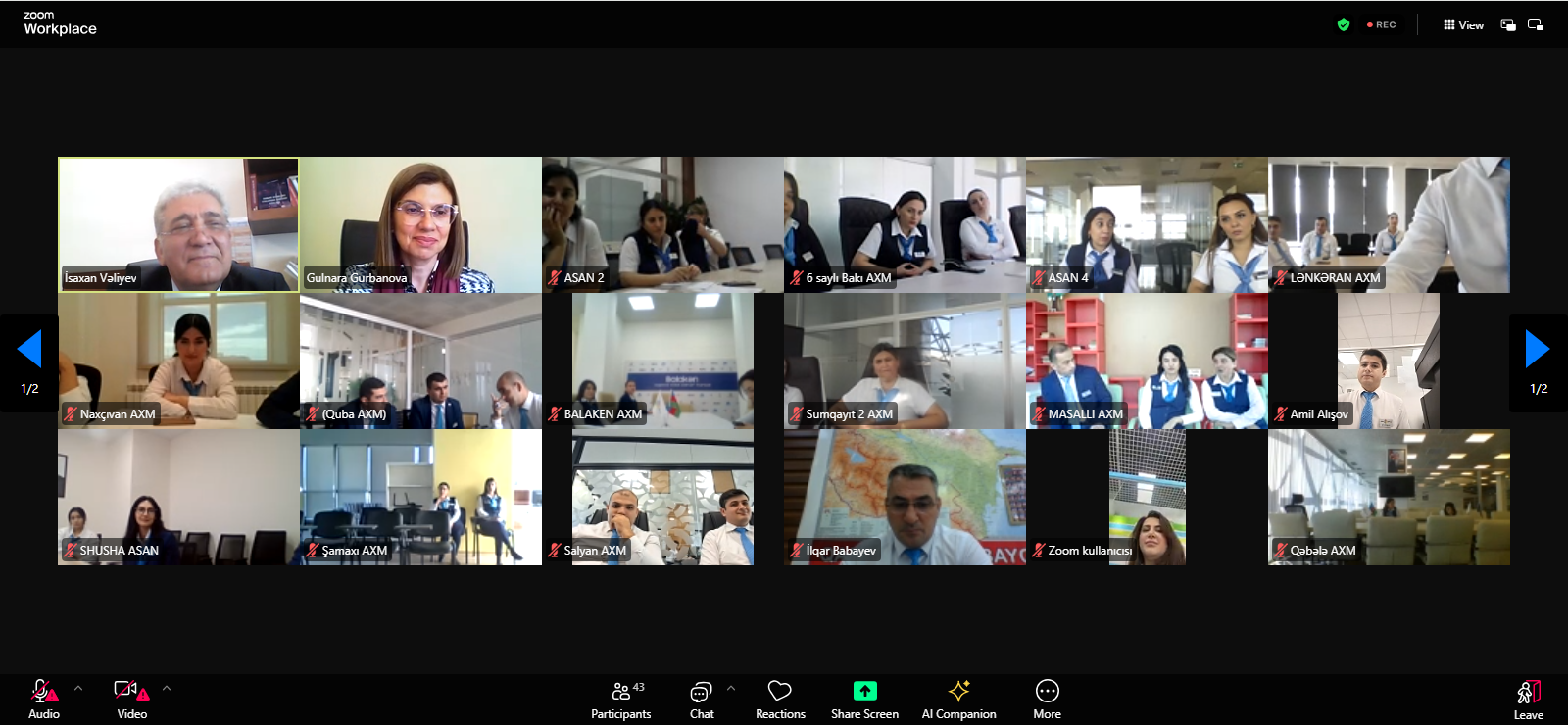 Azərbaycan Respublikasının Prezidenti yanında Dövlət İdarəçilik Akademiyasında “ASAN xidmət” mərkəzlərinin əməkdaşları üçün “Dövlət idarəçiliyində maraqların toqquşması və antikorrupsiya siyasəti” mövzusunda təlim keçirilib