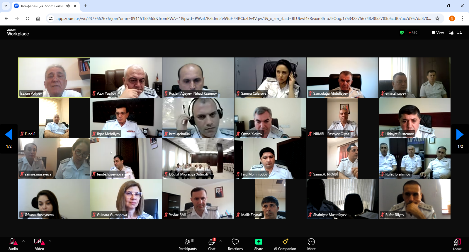 DİA-da Dövlət Miqrasiya Xidmətinin əməkdaşları üçün “Ümummilli Lider Heydər Əliyev müstəqil Azərbaycan Konstitusiyasının müəllifidir” adlı təlim keçirilmişdir