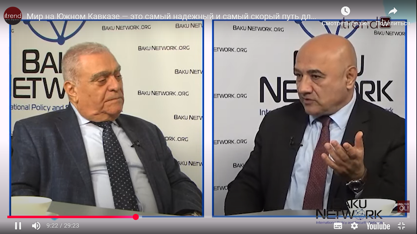 Azərbaycan Respublikasının Prezidenti yanında DİA-nın rektoru, akademik Urxan Ələkbərovun "Baku Network"-da  növbəti müsahibəsi