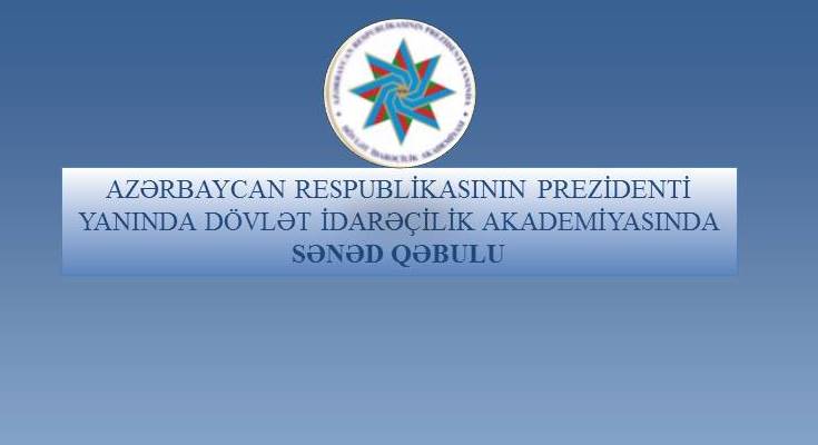 Magistraturaya sənəd qəbulu