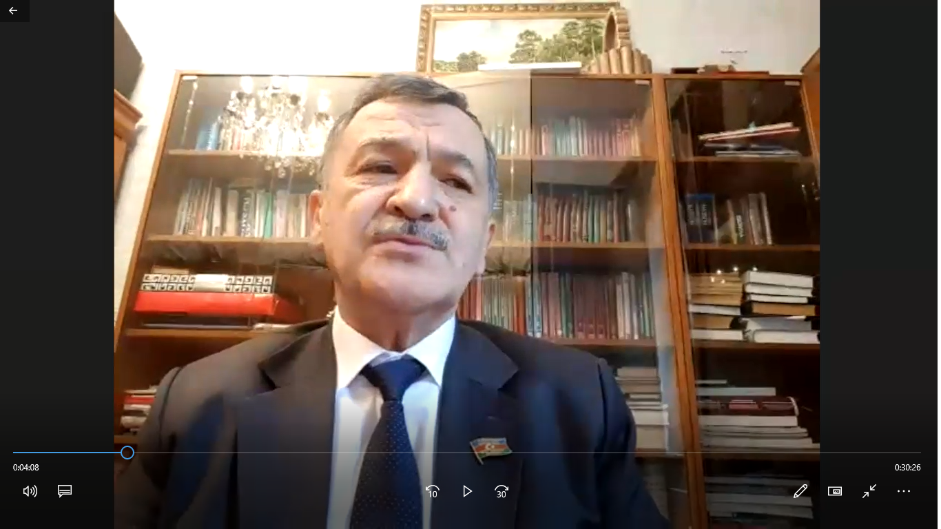 Dövlət İdarəçilik Akademiyasında “Ümumilli Lider Heydər Əliyevin dövlət idarəçilik təcrübəsi” adlı onlayn təlim keçirilib