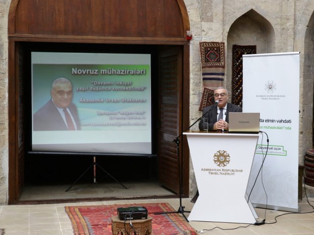 “Novruz mühazirələri”nin açılışı “Davamlı inkişaf yaşıl düşüncə konteksti” mövzusunda olub
