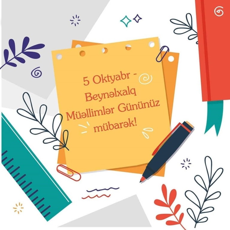  Müəllimlər Gününüz mübarək!