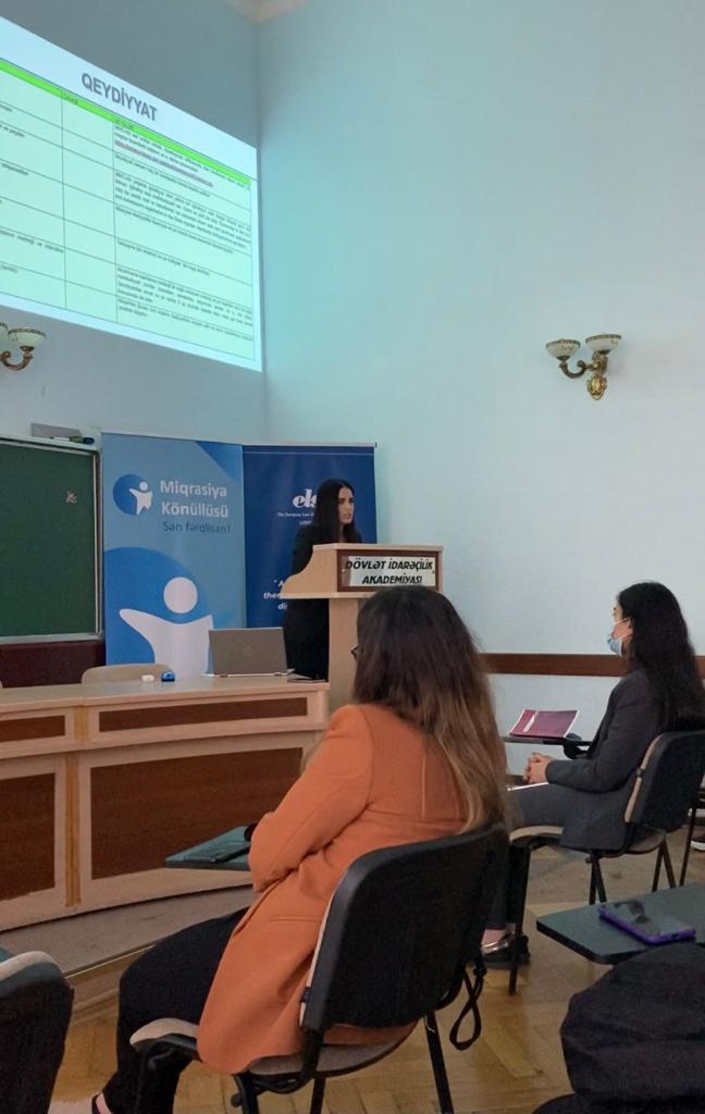 Dövlət İdarəçilik Akademiyasında "Hüquq və Gənc Hüquqşünaslar" layihəsinə start verilib