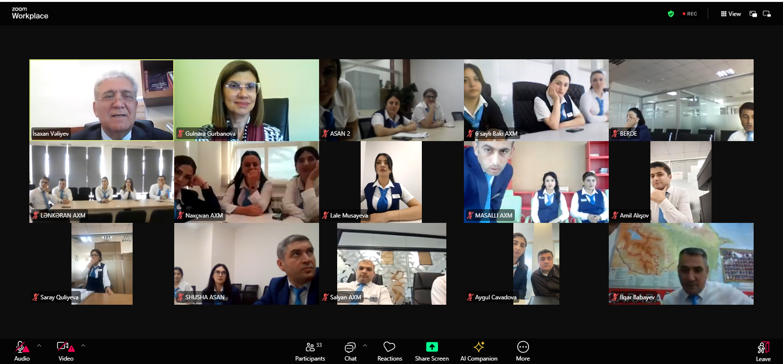 Azərbaycan Respublikasının Prezidenti yanında Dövlət İdarəçilik Akademiyasında “ASAN xidmət” mərkəzlərinin əməkdaşları üçün “Dövlət idarəçiliyində maraqların toqquşması və antikorrupsiya siyasəti” mövzusunda təlim keçirilib