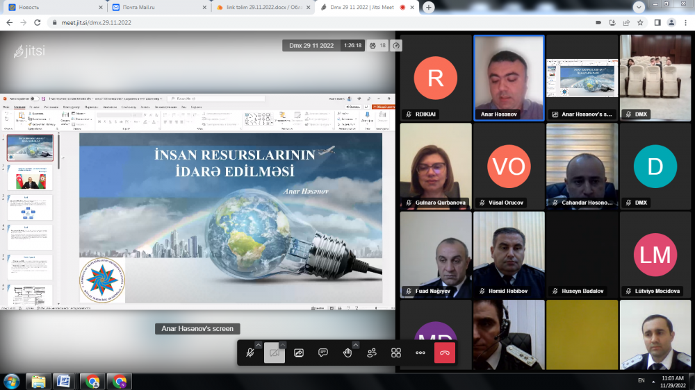 Dödlət İdarəçilik Akademiyasında təlim: insan resurslarının idarə edilməsi