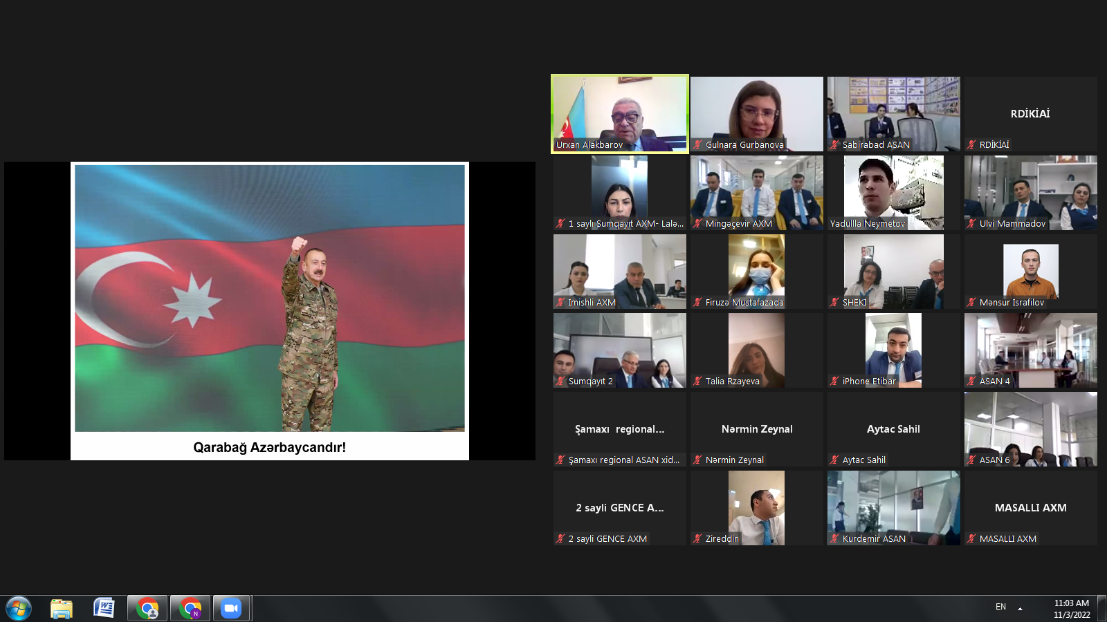 Dövlət İdarəçilik Akademiyasının “ASAN xidmət”lə həyata keçirdiyi layihənin növbəti təlimi olub