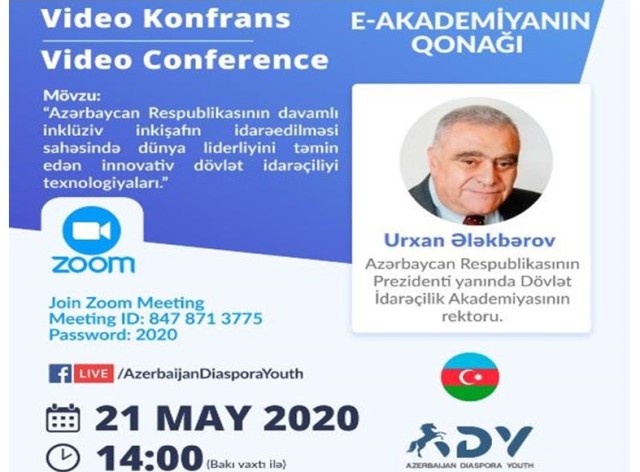 Dövlət İdarəçilik Akademiyası onlayn video konfransda iştirak etmişdir