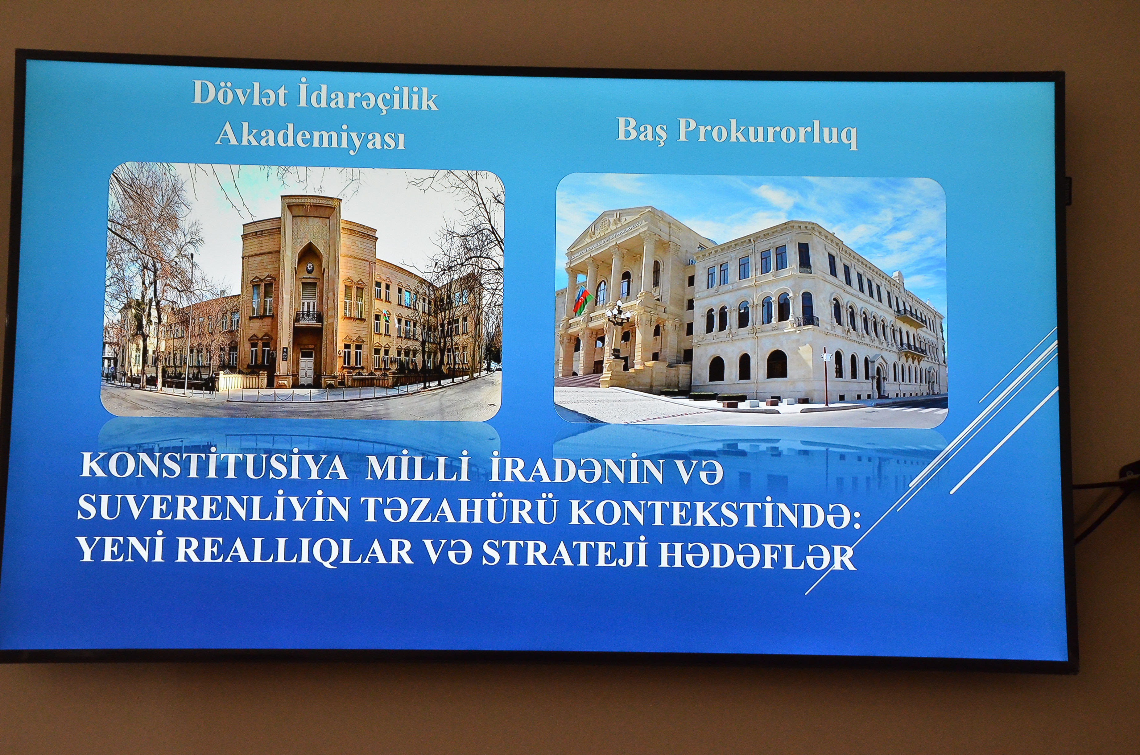 “Konstitusiya milli iradənin və suverenliyin təzahürü kontekstində: yeni reallıqlar, strateji hədəflər” - konfrans