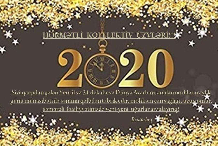 YENİ İLİNİZ MÜBARƏK!