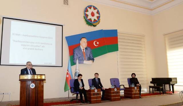 Dövlət İdarəçilik Akademiyasında Azərbaycanlıların Soyqırımı Gününə həsr olunan konfrans keçirilib