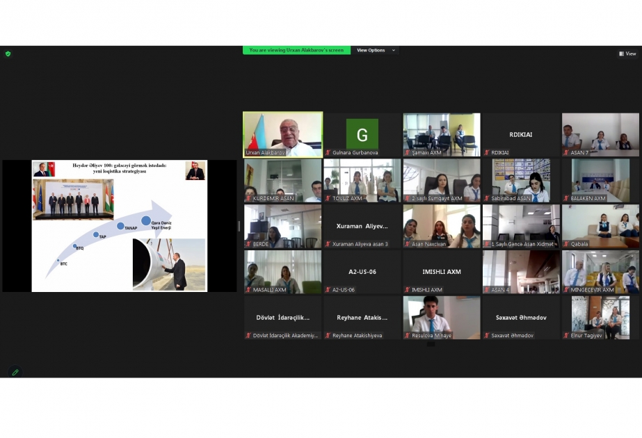 Dövlət İdarəçilik Akademiyası “ASAN xidmət” mərkəzlərinin əməkdaşları üçün təlim keçirib