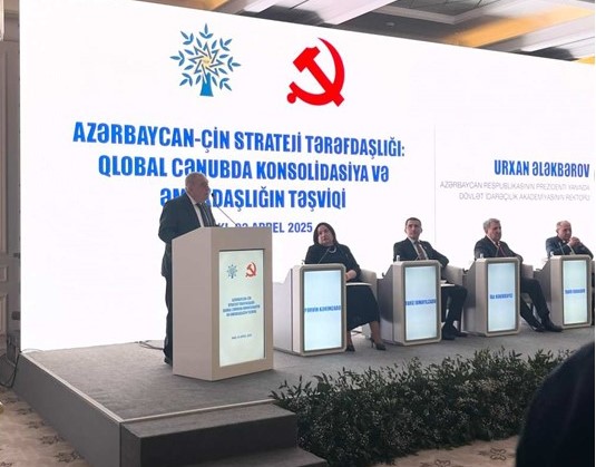 Rektor Urxan Ələkbərov “Azərbaycan – Çin strateji tərəfdaşlığı: Qlobal Cənubda konsolidasiya və əməkdaşlığın təşviqi”adlı beynəlxalq konfransda çıxış etdi