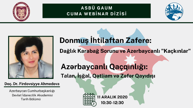 Azərbaycan Respublikasının Prezidenti yanında Dövlət İdarəçilik Akademiyasının dosenti Firdovsiyyə Əhmədova onlayn seminarda çıxış edəcək
