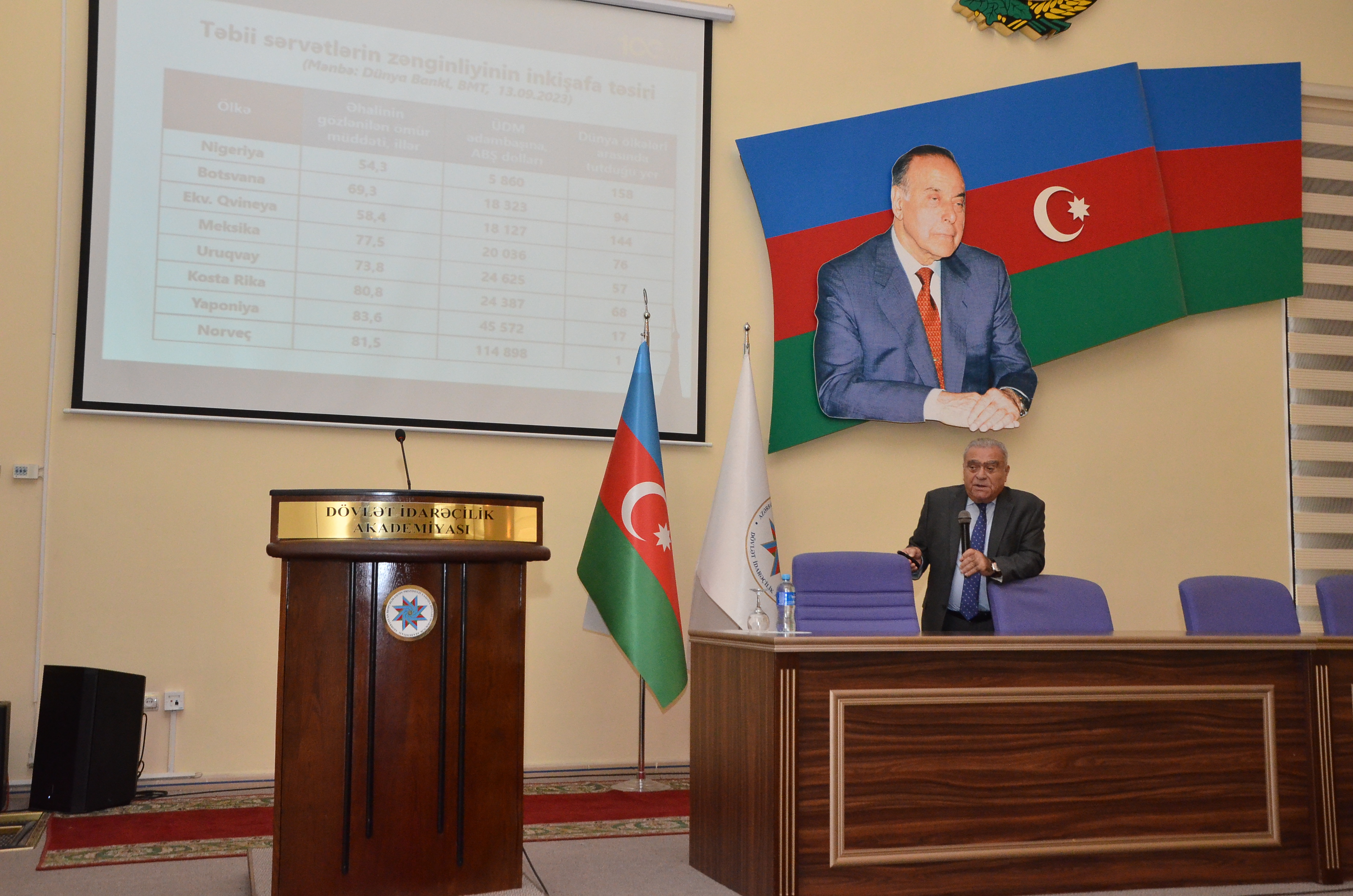 Tələbələr Heydər Əliyev Dövlət İdarəçiliyi Məktəbində növbəti mühazirəni dinləyiblər