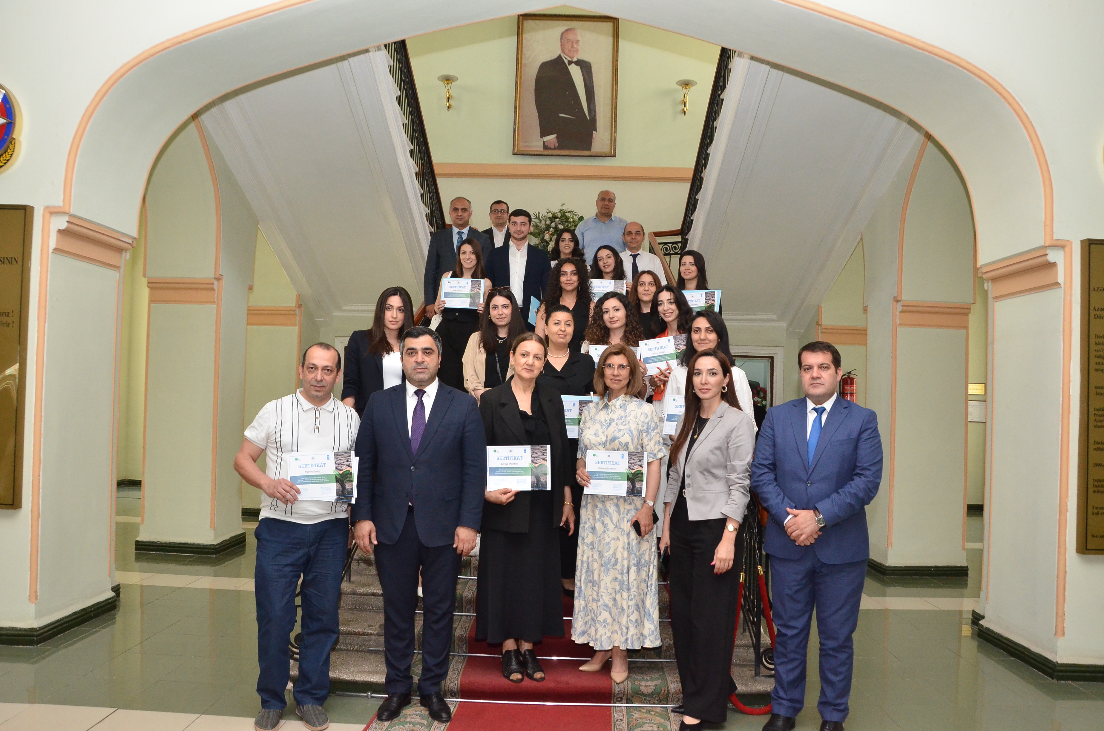 “İqlim dəyişikliyinə uyğunlaşma” üzrə təlimlərin yekun təqdimatı keçirilib 